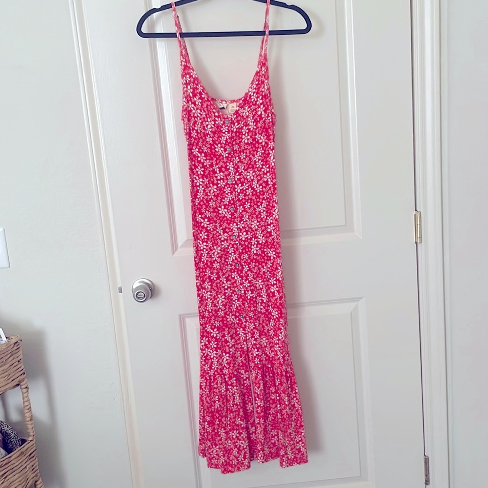 Roxy Red Floral Dress